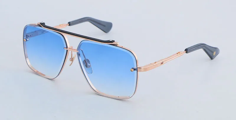 Modedesigner SIX Metall-Sonnenbrillen für Männer Große quadratische Gläser Vintage Herren Damen Klassische Promi-Stil Brillen_voghion.com