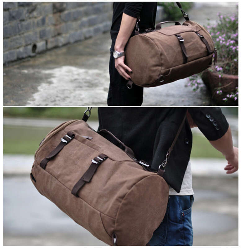 Korean Canvas Men's Trend Students Youth Travel Bag, Computer Large Capacity Backpacks_voghion.com