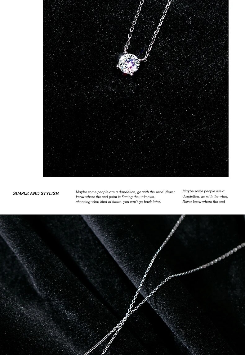 Fashion Modian Brands Simple Sterg Sier Geometric Cut Sparkg Zircon Pendant Necklace for Women Wedding Engagement Jewelry_voghion.com