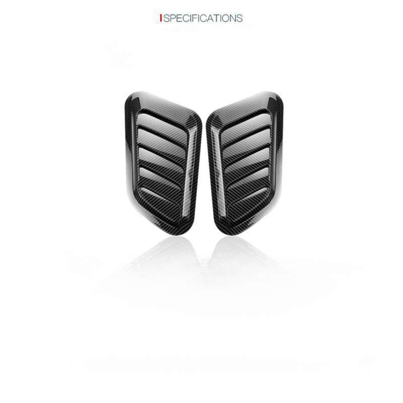 Car Shark Gill Simulation Engine Hood Universal Decorative Sticker Modification Air Outlet_voghion.com