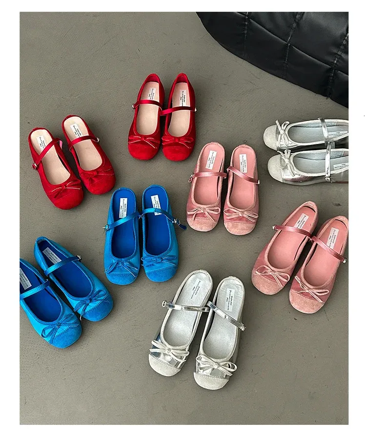 Frühling/Sommer Retro Candy Mary Einfache Ballerinas Damen atos Mujer 241111_voghion.com