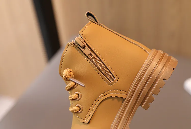 Toddler Kids Autumn Winter New Child Shoes Littlesprouts Girls Baby Brown Boys Casual Soft Soled Short Boots Sizes 21 -_voghion.com