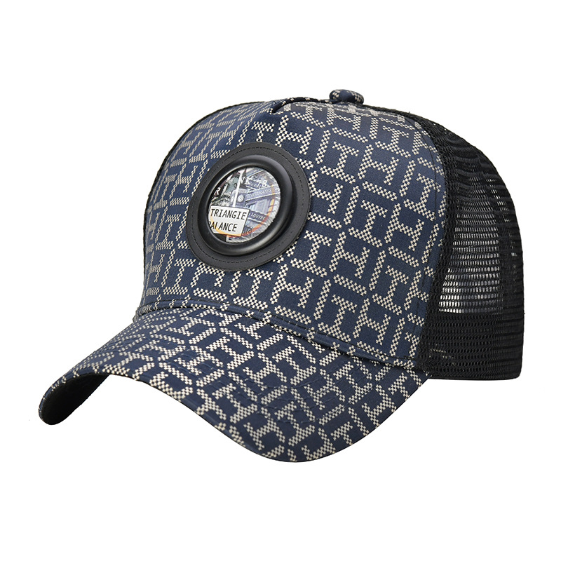 Kültéri trendi, színátmenetes színű kacsacsőrű sapka, amely kiemeli a kis arcot, divatos, lélegző, sokoldalú férfi hálós sapka_voghion.com