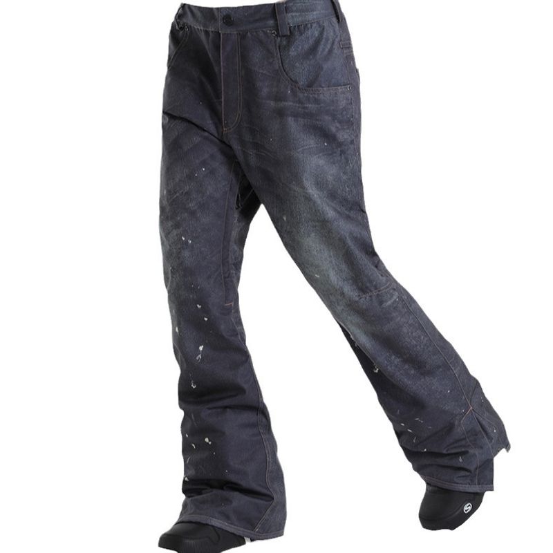 Sci Uomo antivento impermeabile snowboard doppio singolo sci abbigliamento con jeans larghi per pantaloni da neve invernali_voghion.com
