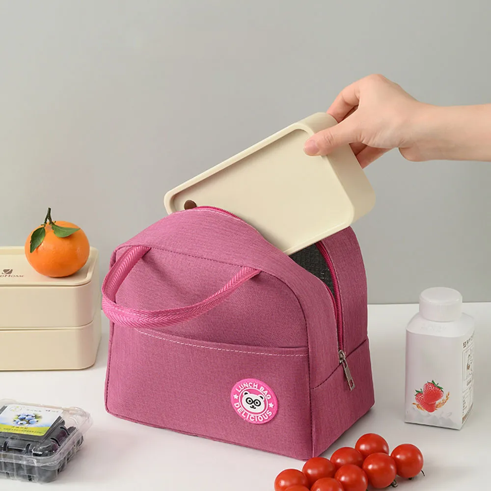 Kühltasche mit großer Kapazität, wasserdicht, Oxford, tragbar, mit Reißverschluss, Thermotaschen für Frauen, isolierte Lunchbox, Picknick-Lebensmitteltasche_voghion.com
