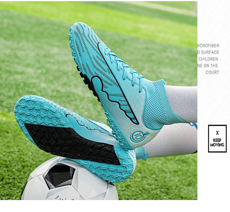 Soccer shoes Men's and women's spike crushing student game training shoes_voghion.com