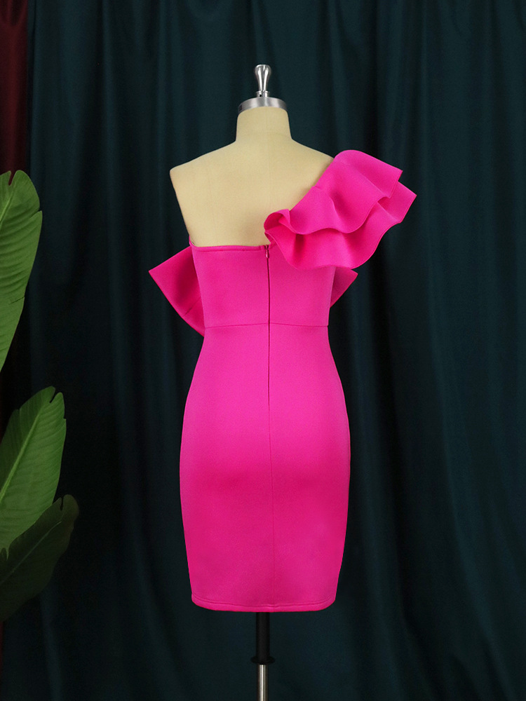 Elegant Bow Backless Plus Size Slim Fit Hip Wrap Party Dress_voghion.com