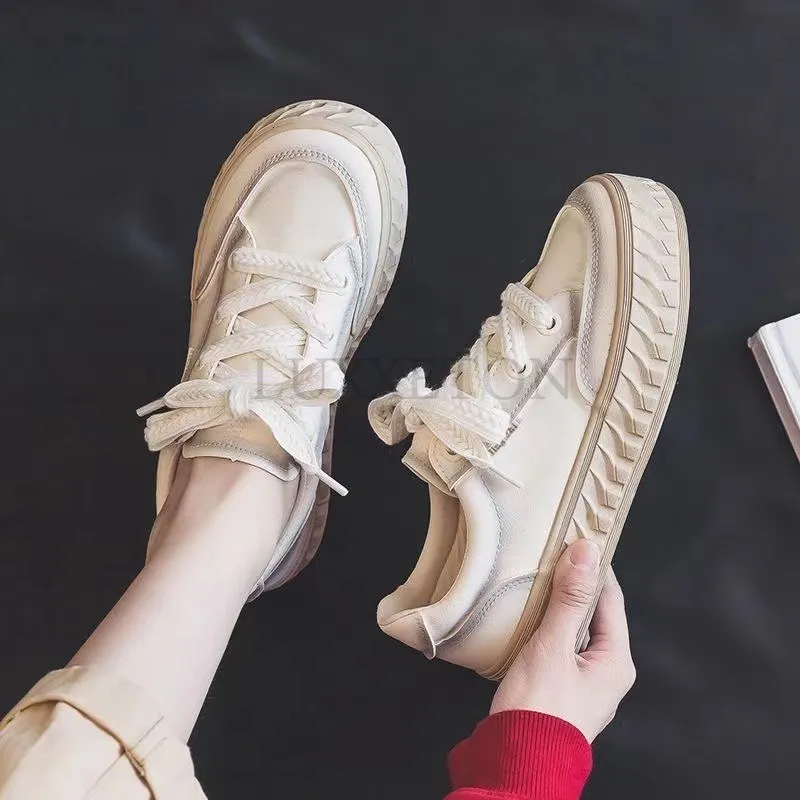 Low Flat Bottomed Shallow Cut Canvas With Comfortable And Breathable Fabric Surface Simple Versatile Board Shoes_voghion.com