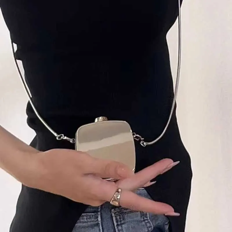 Sacs à bandoulière en acrylique brillant pour femmes, mini sacs carrés à la mode, sac à bandoulière simple, portefeuille zéro, petits sacs pour écouteurs C241214_voghion.com