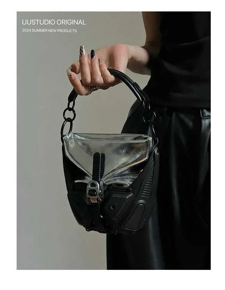 Womans Spicy Girls Umhängetasche Trendy PU Leder Handtaschen Stilvolle Punk Geldbörse Mode Y2K UmhängetaschenC241216_voghion.com