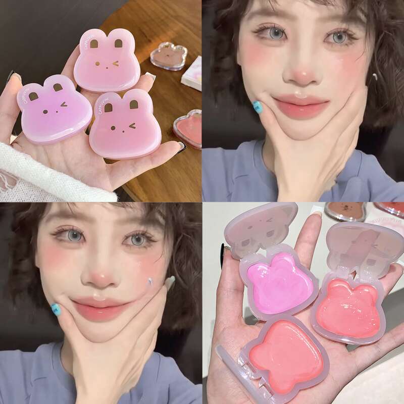 Iluminator multifuncțional coreean cu expansiune Blush Girls Natural Cute Student Party_voghion.com