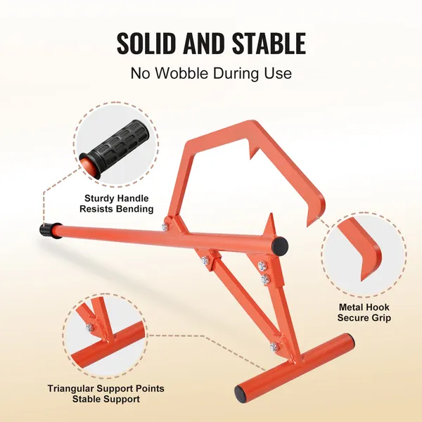 Heavy Duty Steel Log Roller With Adjustable Cant Hook For Timber_voghion.com
