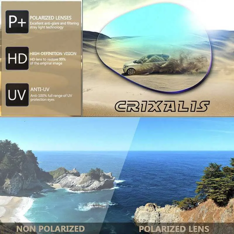 Designer designer Fashion Polarized costa occhiali da sole da uomo Occhiali da sole da uomo Square Oversize Anti Glare Driver Mirror_voghion.com