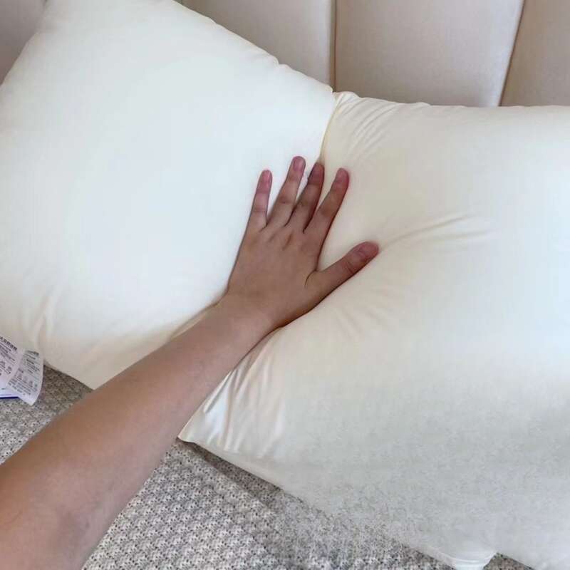 Almohada individual con núcleo de hotel de algodón puro, protección para el cuello, almohada de regalo de alta gama, transmisión en vivo_voghion.com