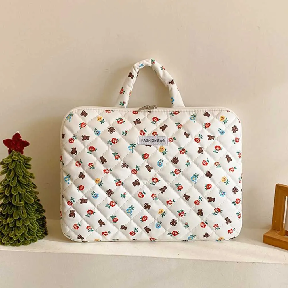 Wers et Cute Bear Housse pour ordinateur portable Housse de transport rembourrée et moelleuse pour livre Air Pro 13 14 pouces 15 pouces Notebook ba241107_voghion.com