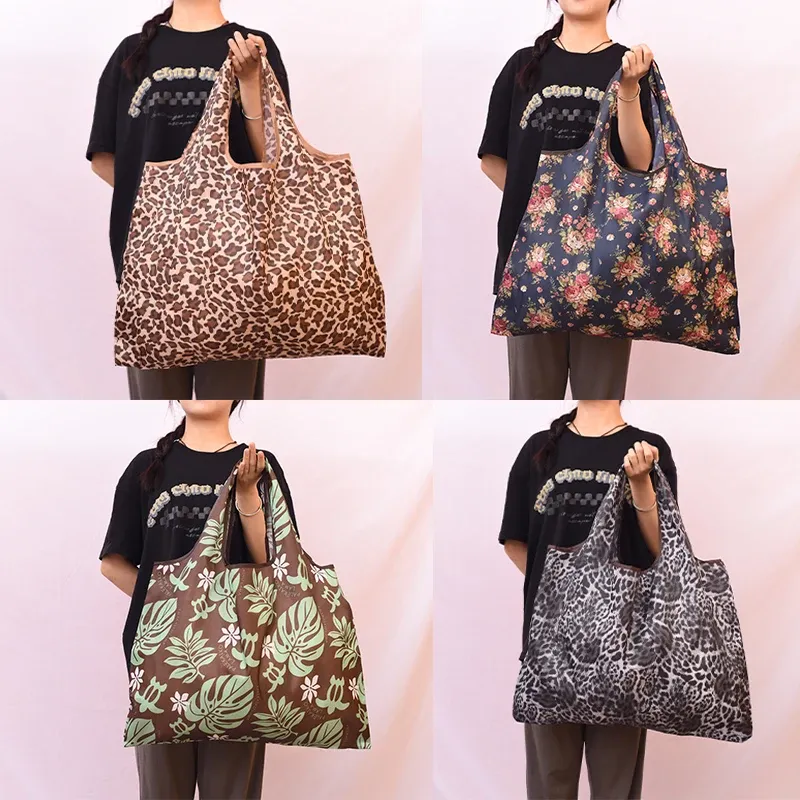 Multiple Styles Size Folding Shopping Bag Environmental Protection Large Capacity Lightweight And Portable Storage Bags_voghion.com