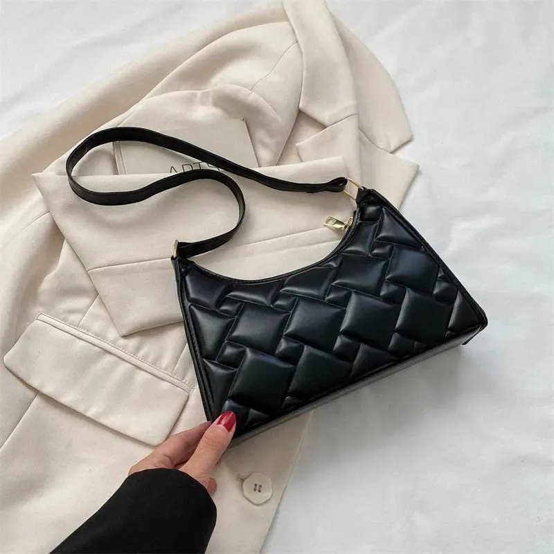 Crescent Shoulder Bag Retro Leather Handbag For Women High End_voghion.com