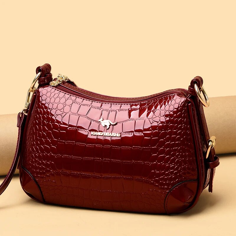 Designer Pu Leather Crossbody Bags For Women 2024 Shoulder Messenger Bag Lady Travel Handbags And Purse_voghion.com