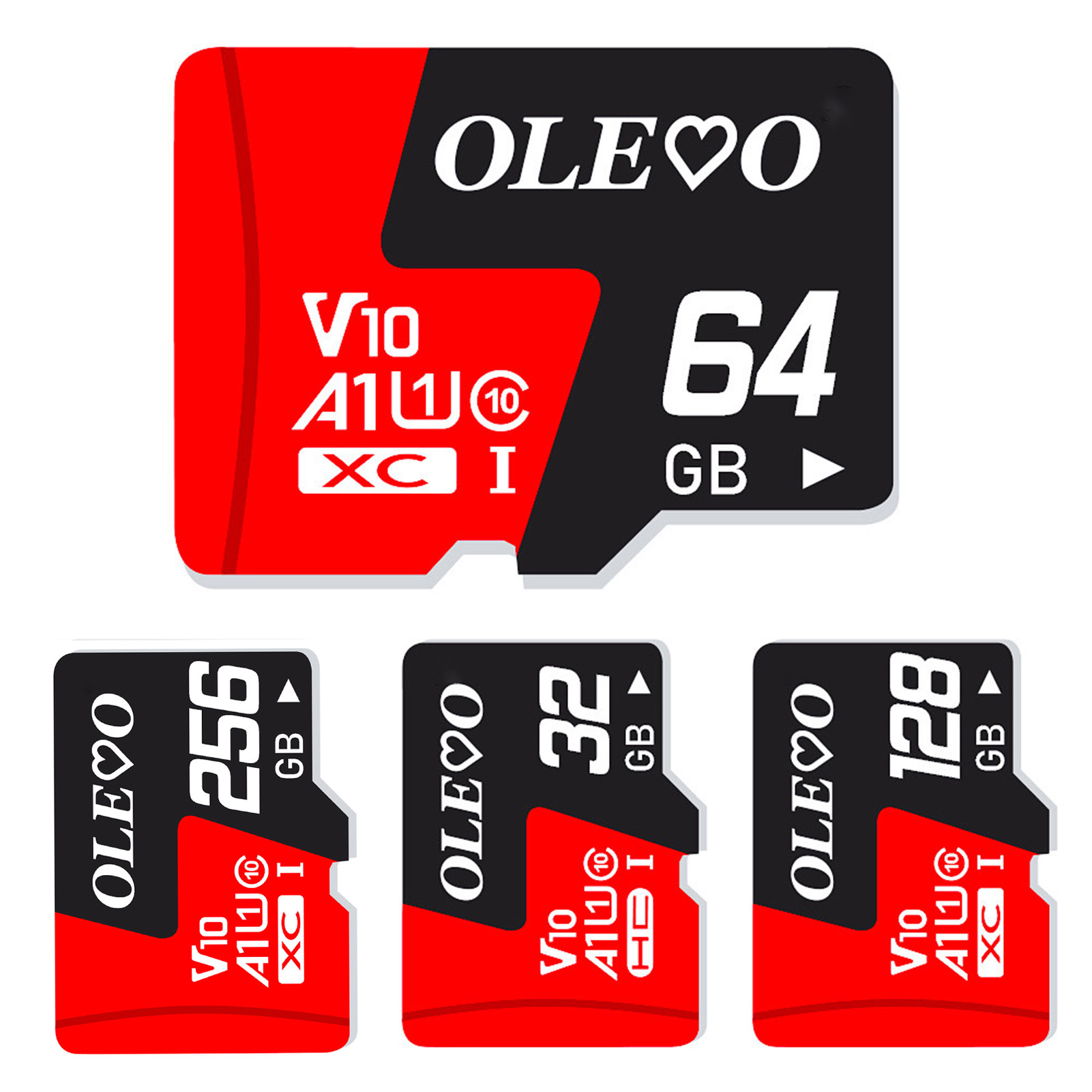 Scheda di memoria da 32 GB 64 GB 128 GB 256 GB 512 GB Anti-shock Resistente al calore freddo Archiviazione dati Classe 10 Scheda di memoria SD/TF per smartphone per registratore di guida