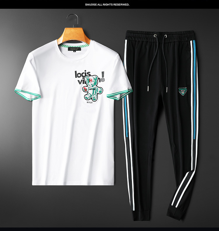 Men's T-shirt Set Two Piece Outfit For Summer Casual Wear_voghion.com