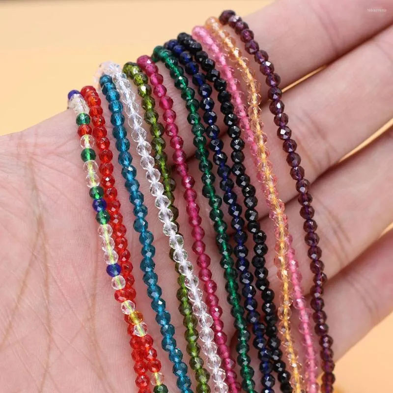 Faceted Crystal Bead Necklace Natural Stone Chain For Women_voghion.com
