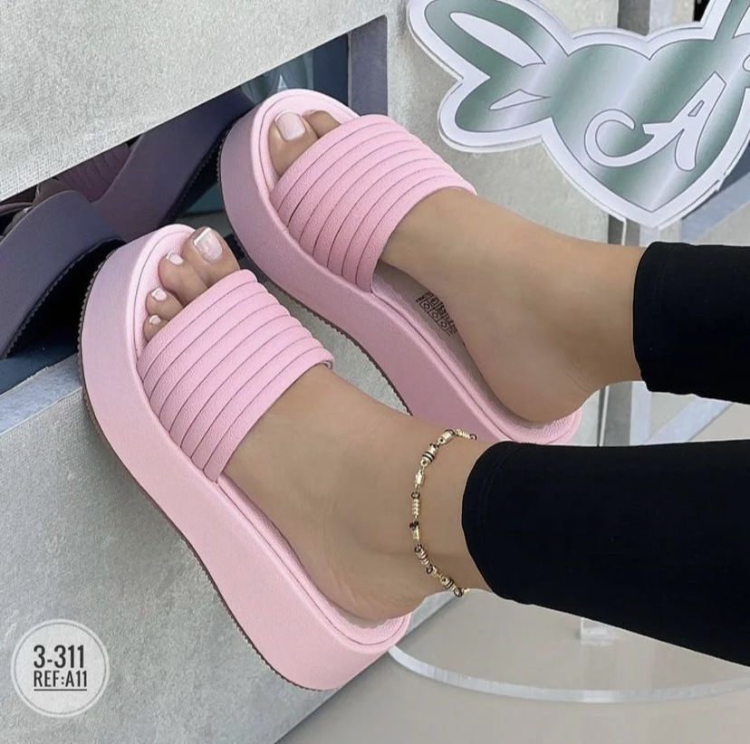 Matsuke Hausschuhe mit dicker Sohle, große Candy-Strandsandalen für Damen_voghion.com