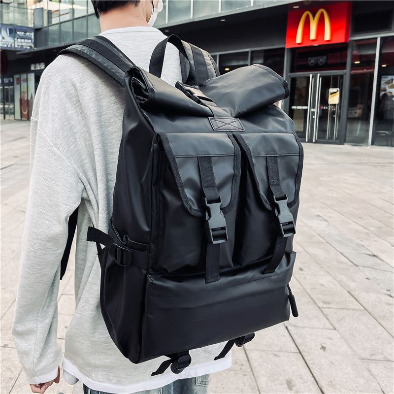 Herren High-End-Sinn, große Kapazität Freizeit Reise Computer Tasche, Arbeitskleidung, Roll Mund wasserdichter Rucksack,_voghion.com