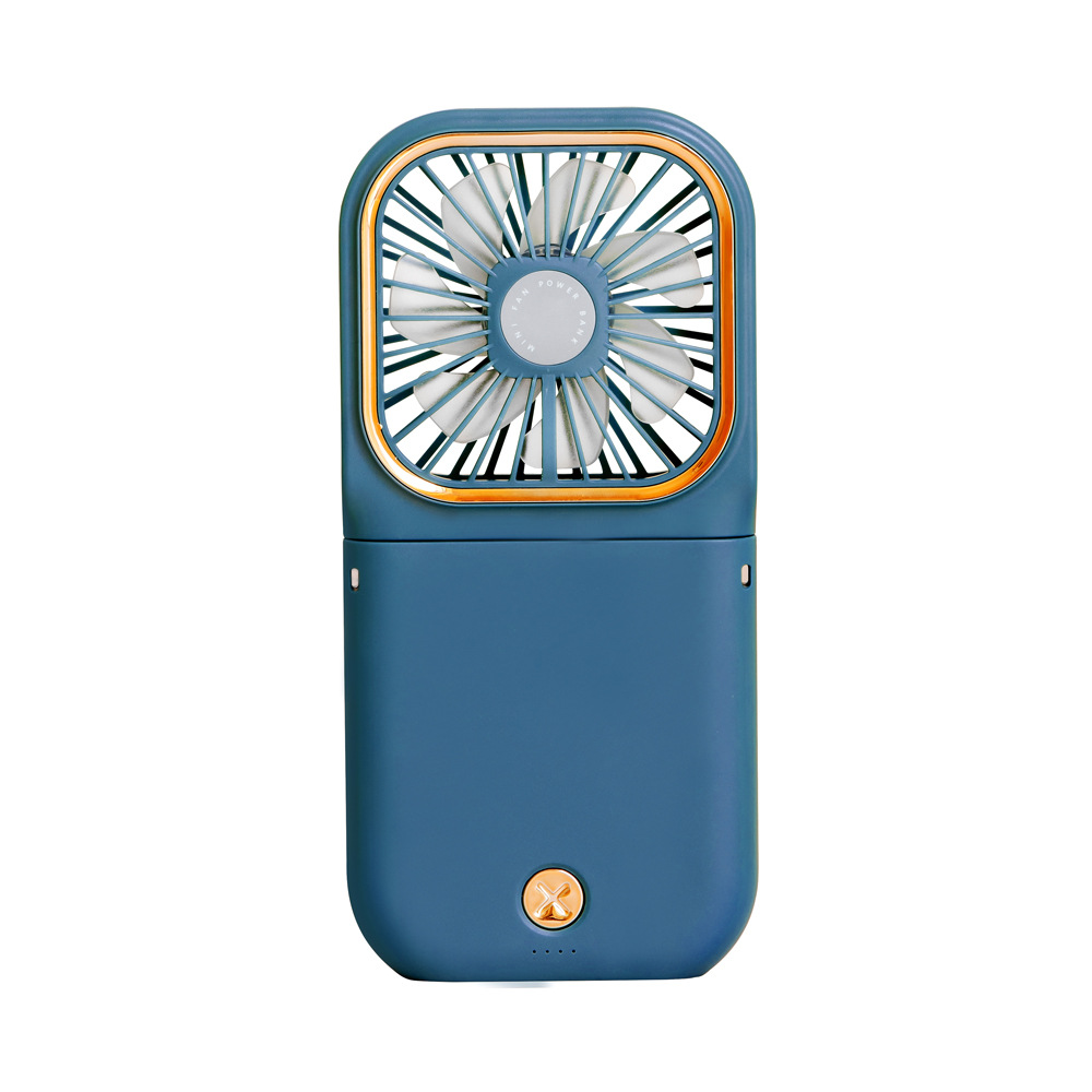 Κρεμαστοί ανεμιστήρες λαιμού Μίνι φορητός αναδιπλούμενος φόρτισης USB 3000 mAh Φορητός ανεμιστήρας φορητής επιτραπέζιου υπολογιστή πολλαπλών λειτουργιών Power Bank_voghion.com