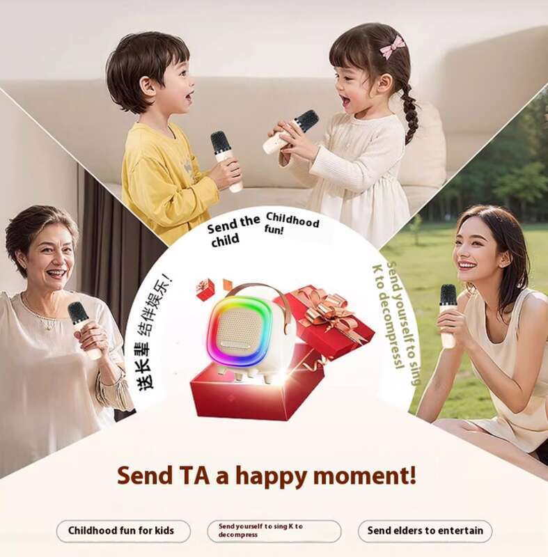 【 33000 de unități vândute în 30 de zile 】 2025 Dispozitiv karaoke nou, difuzor Bluetooth, microfon, audio, wireless all-in-one_voghion.com