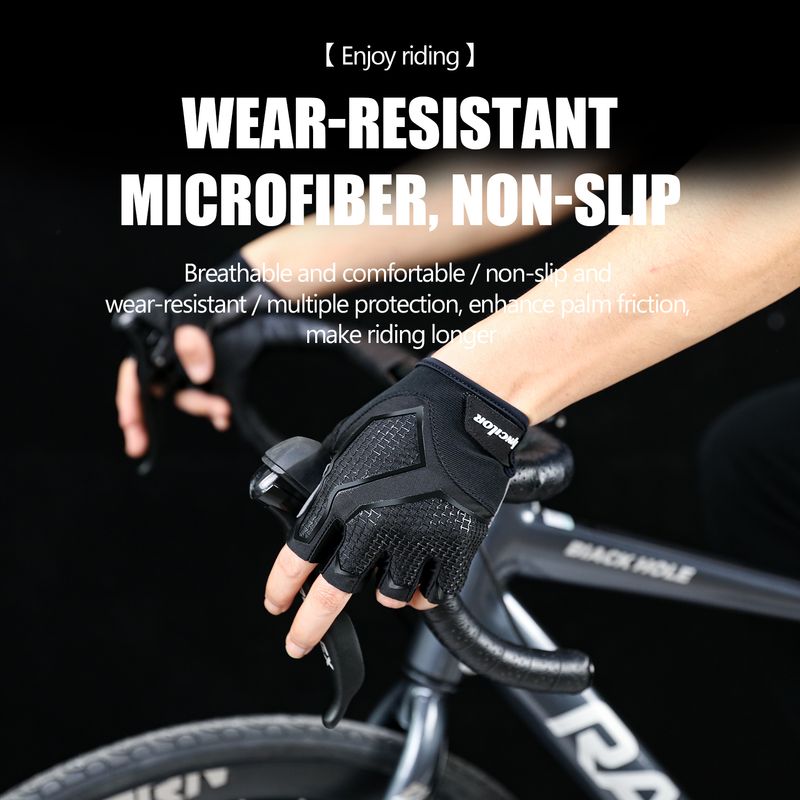 New Half-Finger Men'S And Women'S Cycg Liquid Silicone Shock-Absorbing Breathable Sports Bike Fiess Gloves_voghion.com