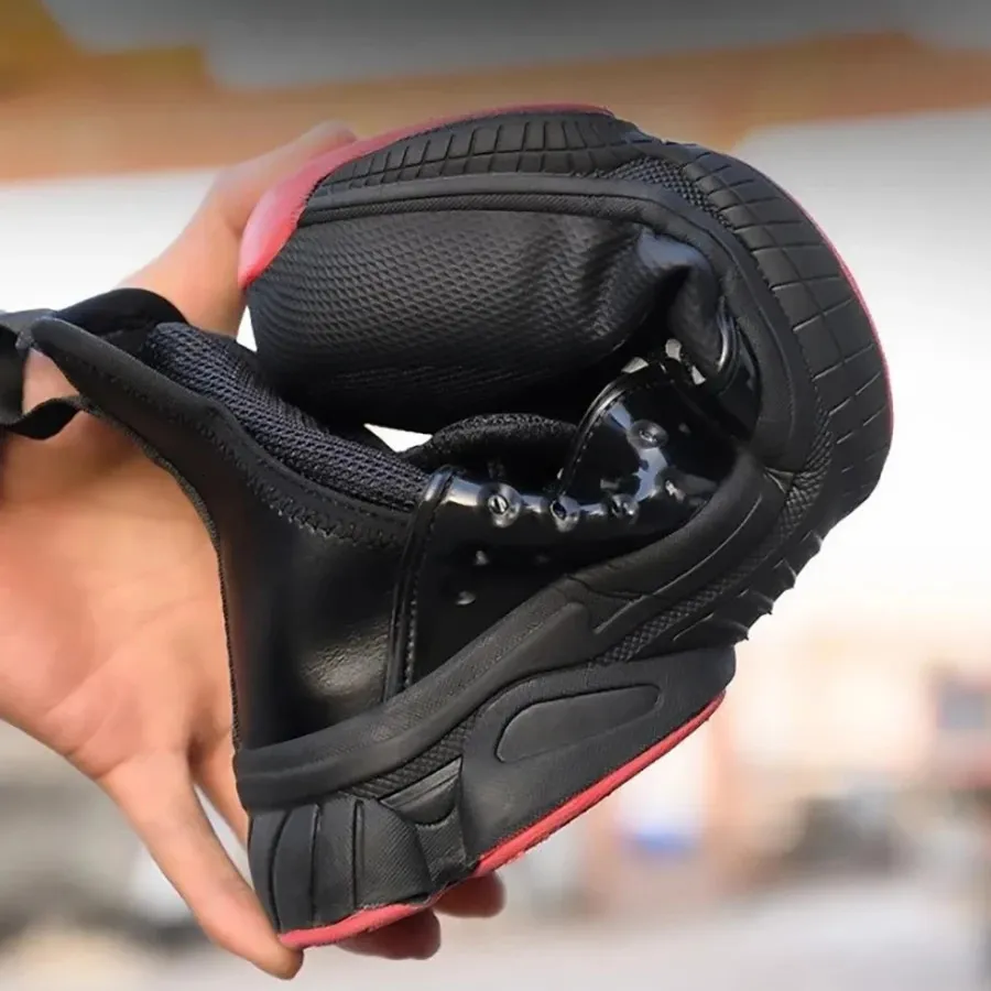 Werklaarzen voor heren Onverwoestbare veiligheidsschoenen Heren Stalen neus PunctureProof Sneakers voor 240613_voghion.com