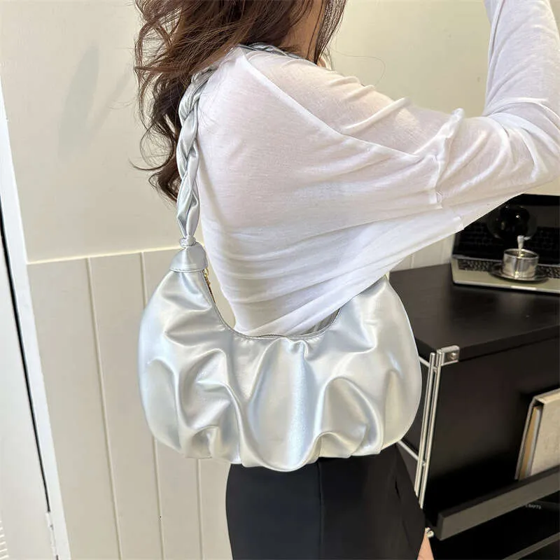 Women's Shoulder Bag Simple Pleated Underarm Bag For Women_voghion.com