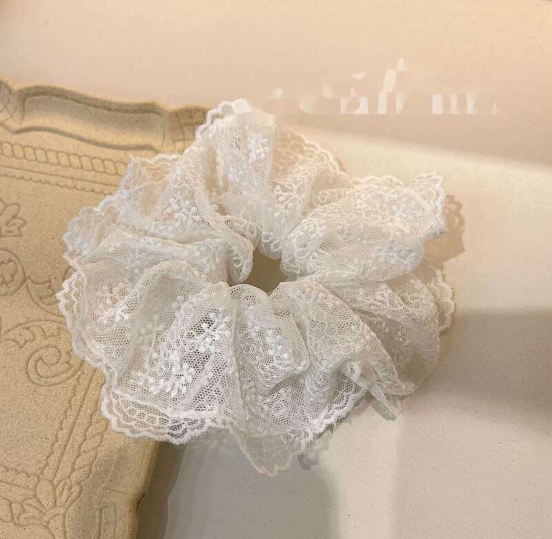 Stil coreean nou dantelă gros intestin temperament plasă dulce balet vânt frânghie accesorii de păr pentru femei_voghion.com