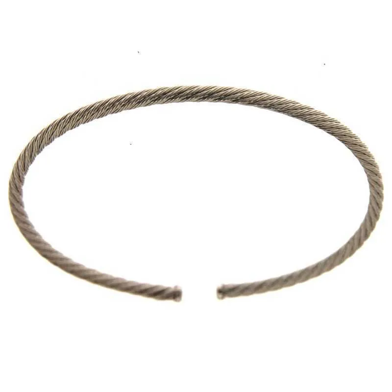 Modeschmuck Made in Italy, Armreif mit Kabelschlauch, Geschenk für Frau, Schmuckstück, weiß rhodiniert_voghion.com