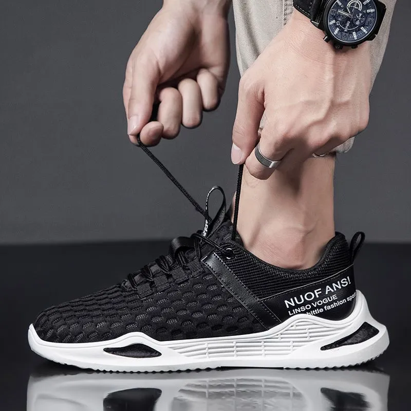 Atmungsaktive Herren Laufschuhe Leichte Freizeitsneaker Bequem_voghion.com