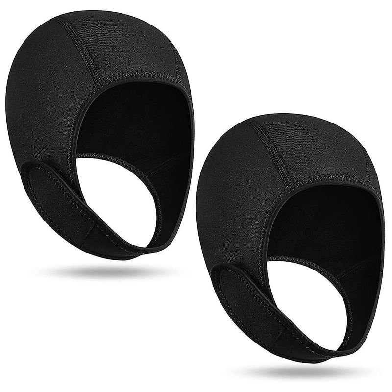 2 buc neopren scufundări costum termic cu glugă capace de înot cu curele de bărbie Snorkeg Surf Bean_voghion.com