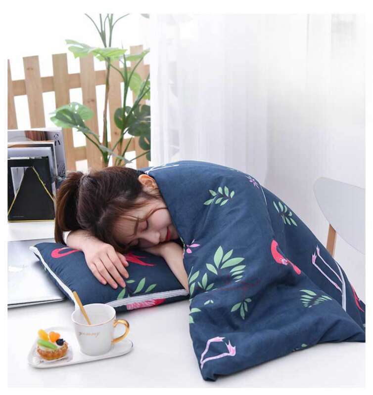 Steppdecke, Doppelverwendbares Nickerchenkissen Für Das Büro Im Frühling Und Sommer, Geschenkkissen, Zusammenklappbare Multifunktion_voghion.com