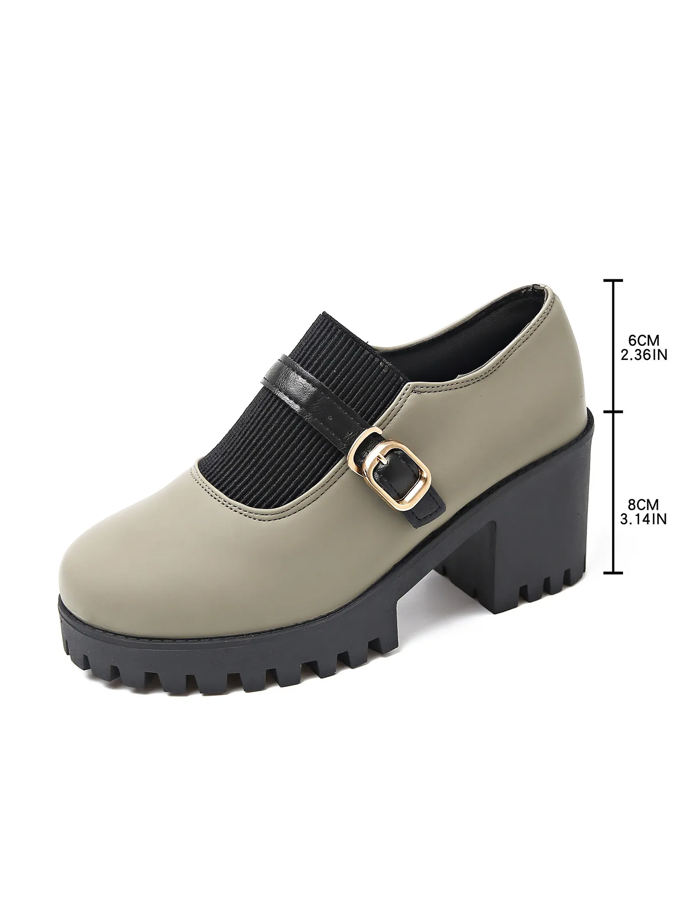 Přeshraniční zahraniční obchod, plus size boty na vysokém podpatku pro ženy, jaro 2025, nová móda s kulatou špičkou a tlustým knoflíkem_voghion.com