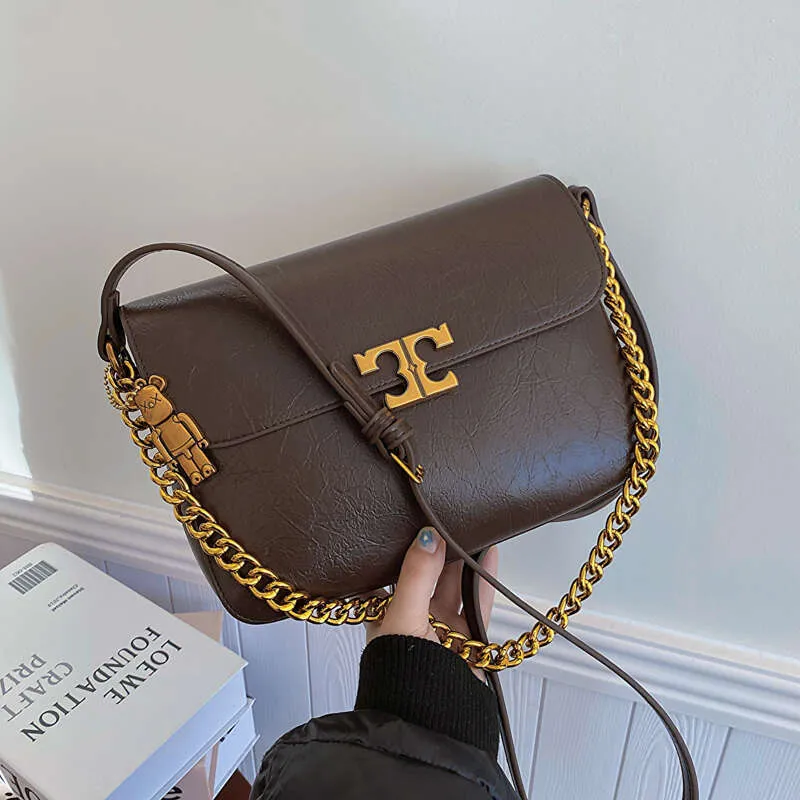 Simple Women's Leather Shoulder Fashion Chain Crossbody Small Square Bag Designer Brand Handbag Ladies Casual Totes_voghion.com