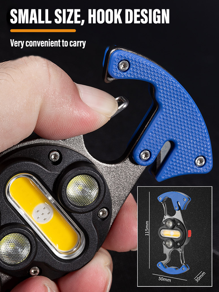 Mini Multifunctional LED Flashlight Torch Super Bright Camping Lights with Magnet and Screwdriver Multicolor Waterproof Light_voghion.com