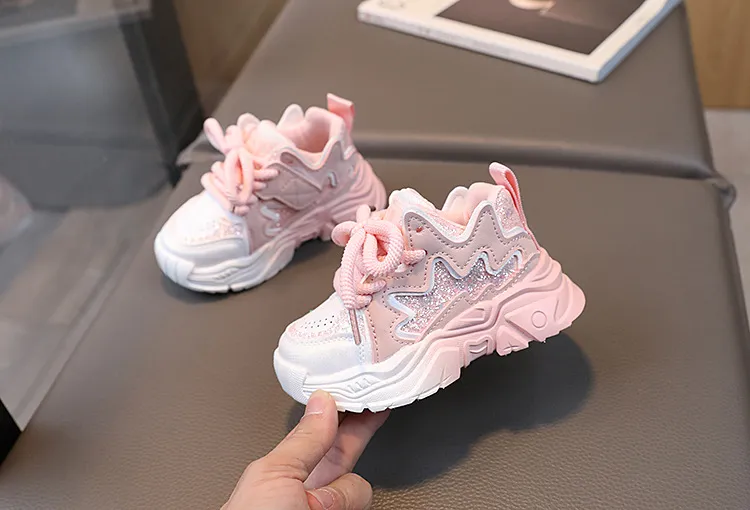 Scarpe da ginnastica per bambini, da tennis e da corsa, in pelle, per bambini, alla moda, con suola morbida, per neonati e bambini._voghion.com