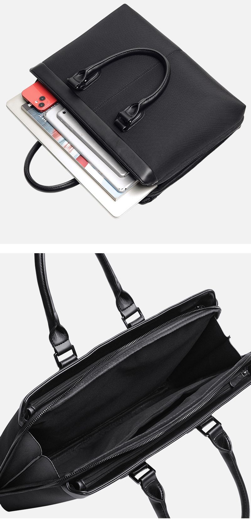 Neue Aktentasche für Herren, Business-Handtasche, Konferenztasche mit großem Fassungsvermögen, wasserdichte Laptoptasche_voghion.com