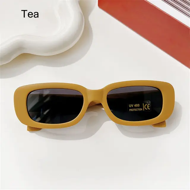 Fashion Cute Fashion Sunglasses for Kids Small Rectangle Sun Glasses Spring Summer UV400 Shades Children Lovely Candy Color_voghion.com