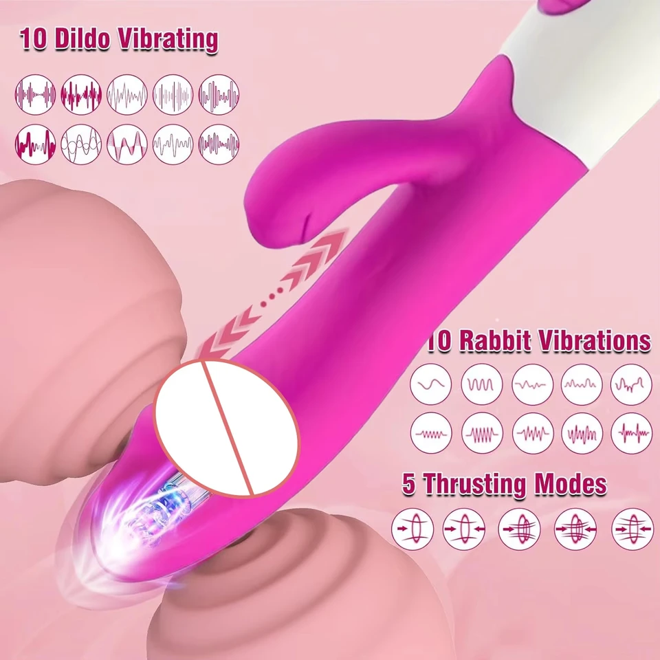 Powerful Rabbit Vibrator For Women G-spot And Clitoris Stimulator_voghion.com