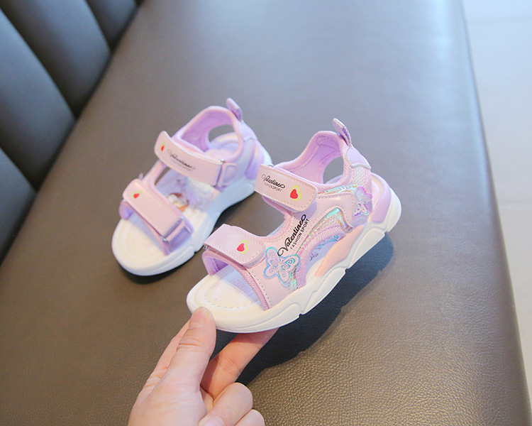 New Children's Beach Shoes Cartoon Little Girl Princess Shoes Soft Soled Baby Shoes_voghion.com