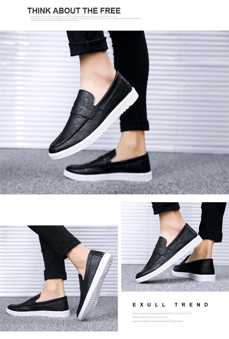 Groothandel hot selling platte loafer oxford slip-on leren schoenen voor heren_voghion.com
