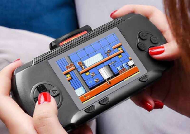 【 6148 People's Collection 】 Play Cat Palm 3.2-inch Screen Two Player Battle PSP Game Console Rechargeable Children's_voghion.com