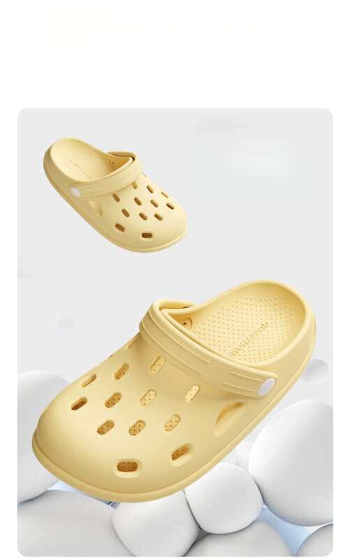 Thick Bottom Perforated Men's Shoes, Summer Outside Wear, 2025 New Non-slip Beach Shoes, A Kind Of Stepping On The Poop,_voghion.com