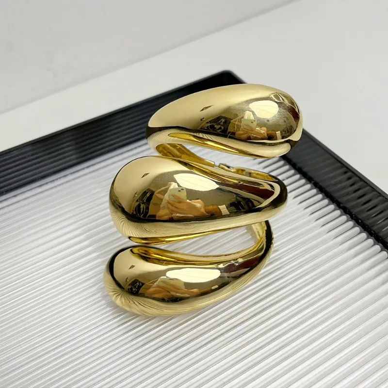 Bangle Draweye Irregular Geometric Bracelet For Women Vintage Hiphop Punk Style Bangles Jewelry Exaggerated Simple_voghion.com