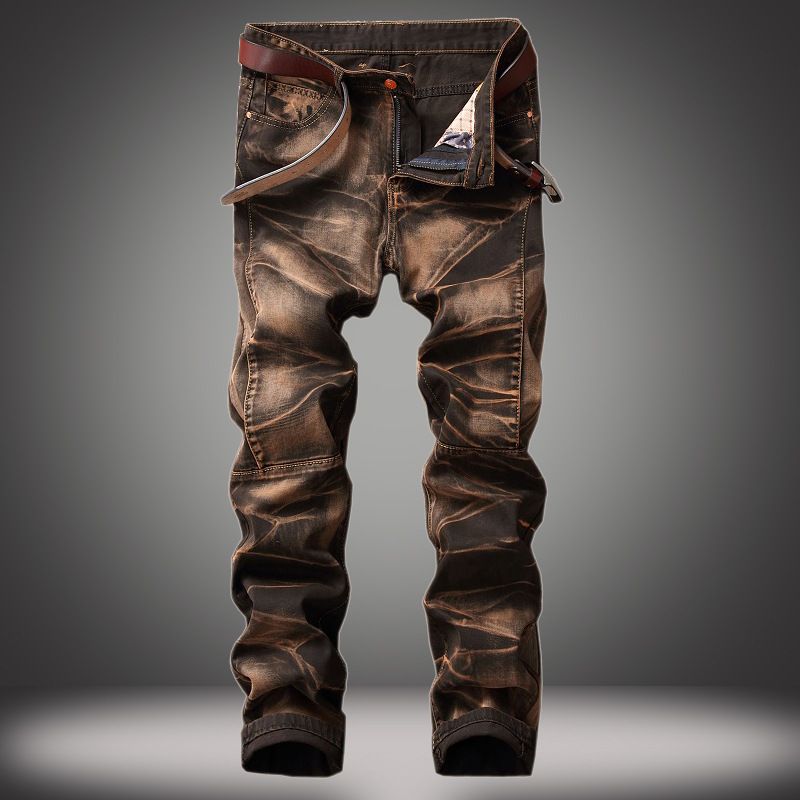 Gerade geschnittene, trendige Retro-Hose für Herren_voghion.com